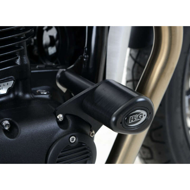 Tampons de protection R&G RACING Aero noir Triumph CP0407BL