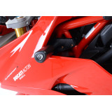 Tampons de protection R&G RACING Aero noir sans percage Ducati Supersport