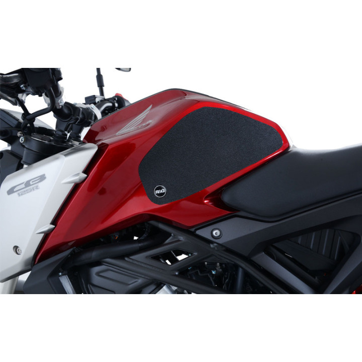 Kit grip de réservoir R&G RACING (2 pièces) noir | Oxmoto