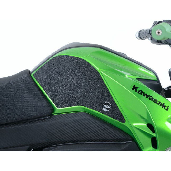 Kit grip de réservoir R&G RACING 2 pièces noir Kawasaki Z125
