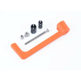 Protection de levier R&G RACING nylon orange | Oxmoto