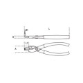 Pince pour circlips intérieurs à becs coudés à 90° Beta taille 170