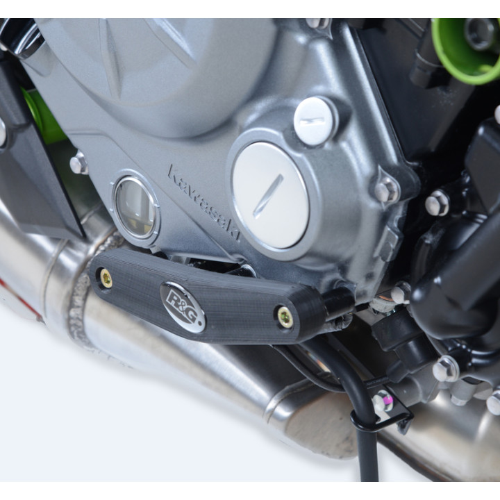 Slider moteur droit R&G RACING noir Kawasaki Z650 | Oxmoto