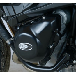 Couvre-carter gauche R&G RACING noir Kawasaki Z800 | Oxmoto