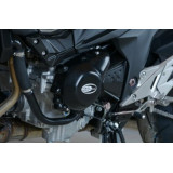 Couvre-carter gauche R&G RACING noir Kawasaki Z800 | Oxmoto