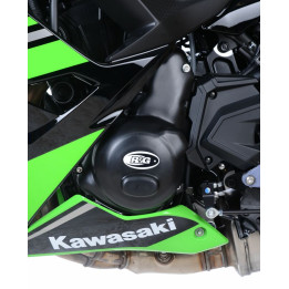 Couvre-carter gauche R&G RACING noir Kawasaki Z650 | Oxmoto