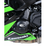 Couvre-carter gauche R&G RACING noir Kawasaki Z650 | Oxmoto