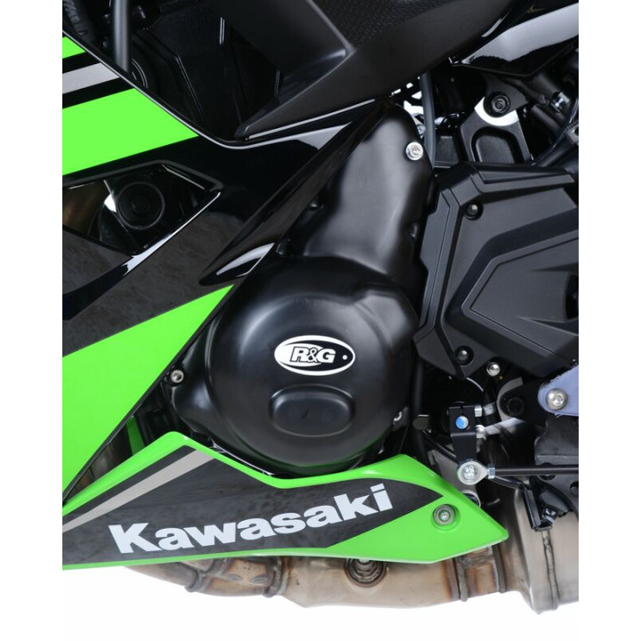Couvre-carter gauche R&G RACING noir Kawasaki Z650 | Oxmoto