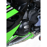 Couvre-carter gauche R&G RACING noir Kawasaki Z650 | Oxmoto
