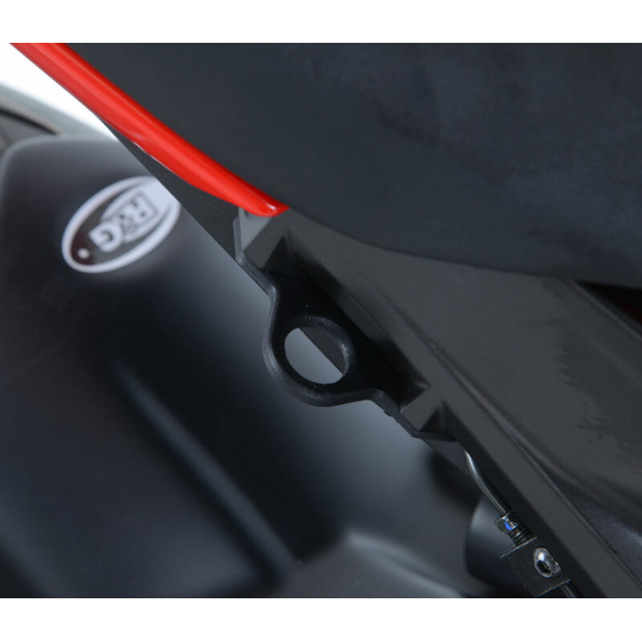 Platines pour sangles R&G RACING noir TH0013BK | Oxmoto