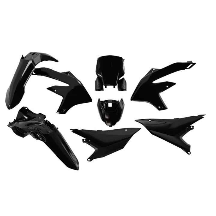Kit plastique 6 pièces Racetech - noir R-KITYZF-NR0-626