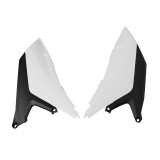 Plaques latérales Racetech - blanc | Oxmoto