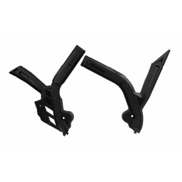 Protections de cadre Racetech bi-matières orange/noir R-PRTBETNR001