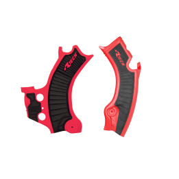 Protections de cadre Racetech - rouge/noir R-PRTCRFRSNR2