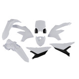 Kit plastique 6 pièces Racetech - blanc | Oxmoto