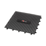 Tapis modulaire en caoutchouc Racetech - 9 pièces (1 m²) - noir