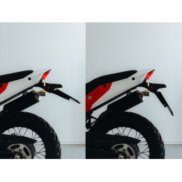 Support de plaque Racetech - noir | Oxmoto