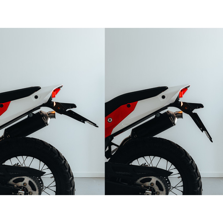 Support de plaque Racetech - noir | Oxmoto