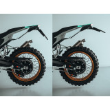 Feu arrière LED sur support de plaque Racetech Integra - noir