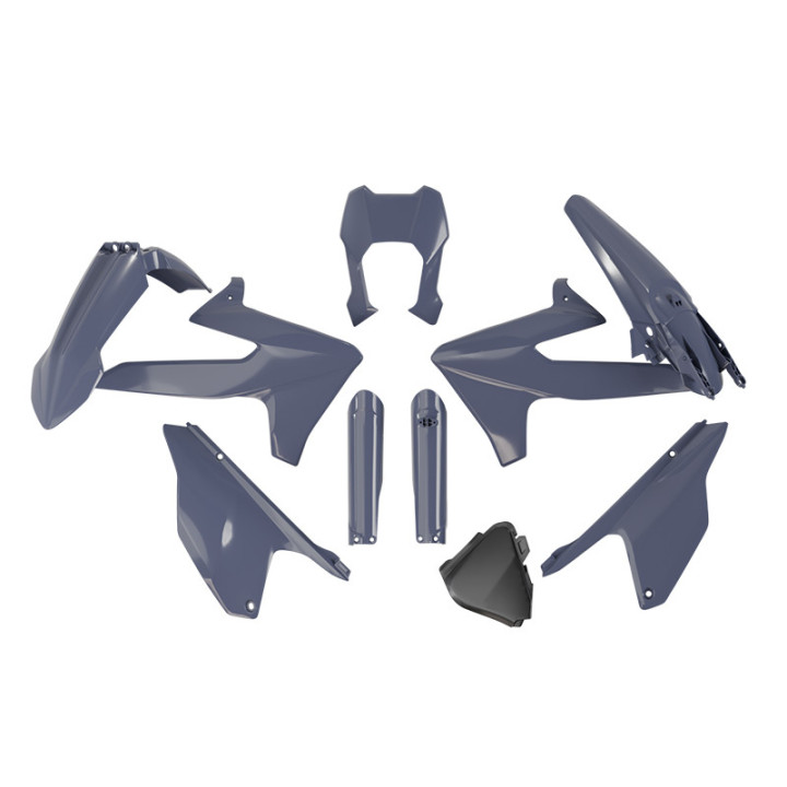 Kit plastique Racetech 7 pièces - gris | Oxmoto