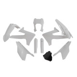 Kit plastique Racetech 7 pièces - blanc | Oxmoto