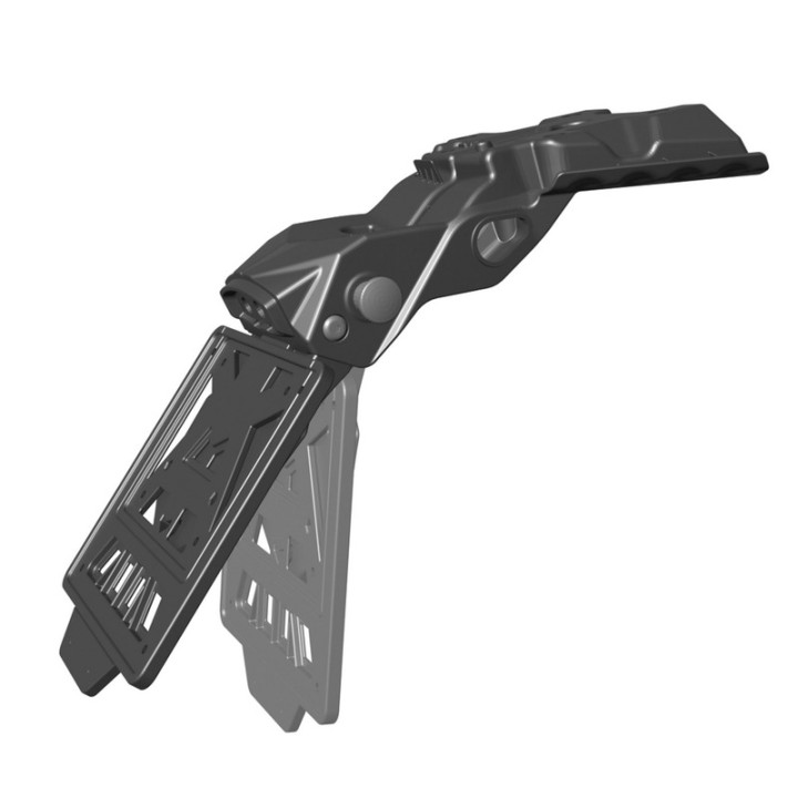 Support de plaque d'immatriculation avec feu arrière Racetech T7 Revolution