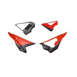 Kit plaques latérales Racetech Revolution - rouge | Oxmoto