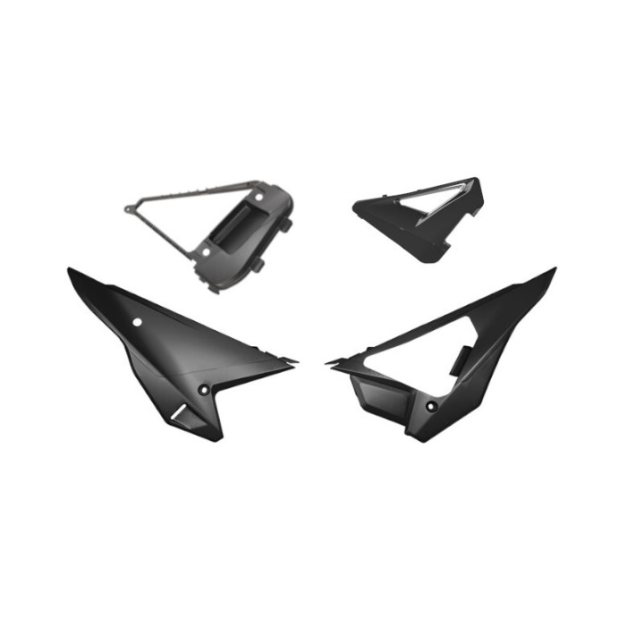 Kit plaques latérales Racetech Revolution - noir | Oxmoto