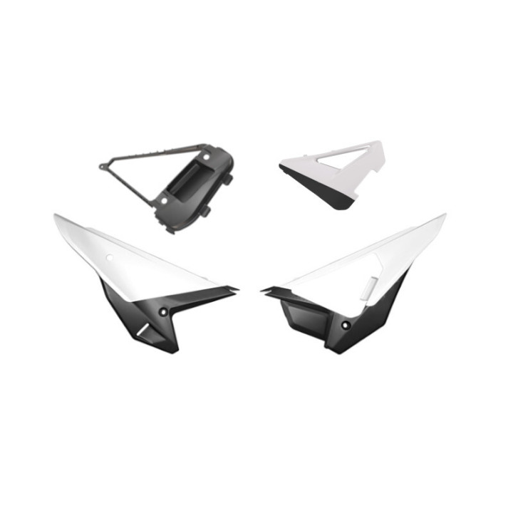 Kit plaques latérales Racetech Revolution - blanc | Oxmoto