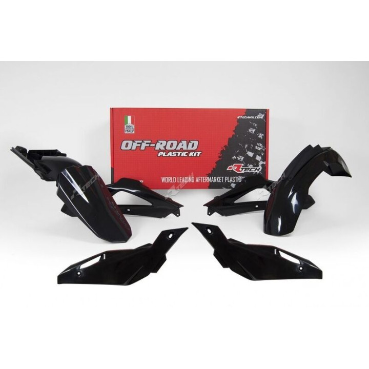 Kit plastique Racetech Black - Husqvarna TE | Oxmoto