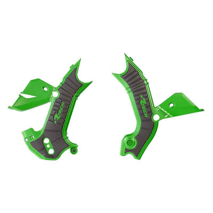 Protections de cadre Racetech - vert/noir | Oxmoto