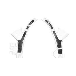 Protections de cadre Racetech - blanc/noir R-PRTSTKBNNR23