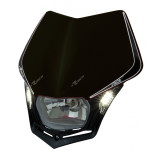 Plaque phare Racetech V-Face Led noir | Oxmoto