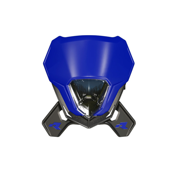 Plaque phare Racetech V-FACE 2.0 LED R-MASKBLNR025 | Oxmoto
