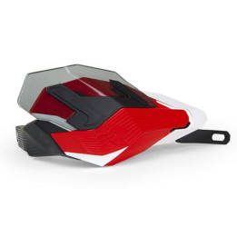 Protèges-mains Racetech HP3 Adventure rouge/blanc | Oxmoto