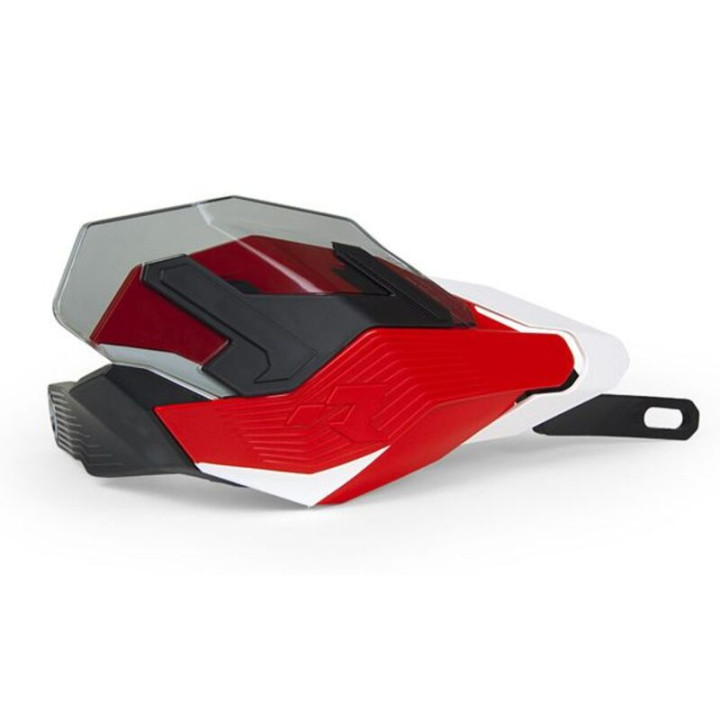 Protèges-mains Racetech HP3 Adventure rouge/blanc | Oxmoto