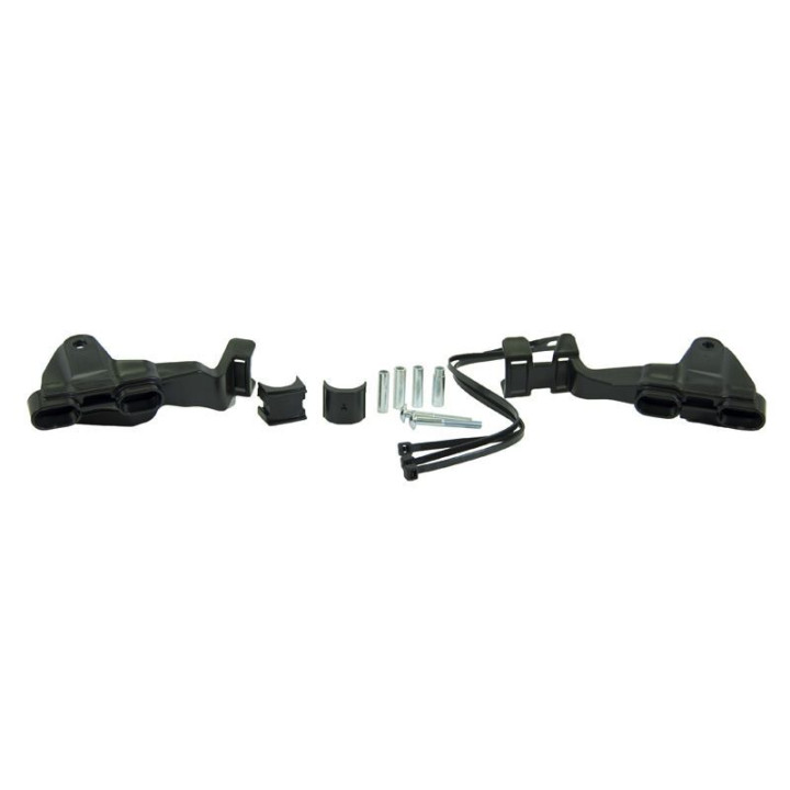 Protèges-mains Racetech HP3 Cross/Enduro blanc/noir | Oxmoto