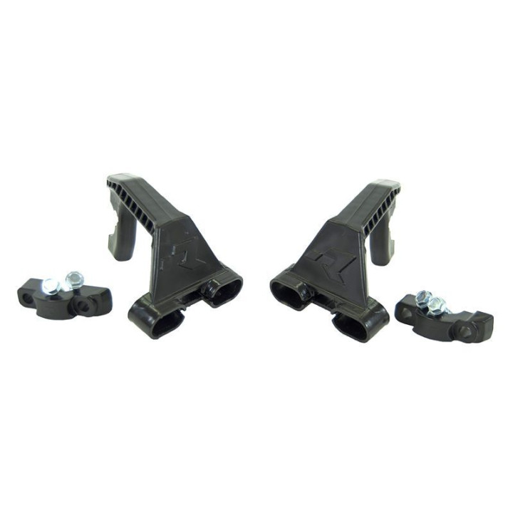 Protèges-mains Racetech HP3 Cross/Enduro blanc/noir | Oxmoto