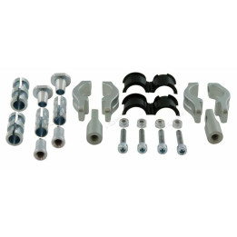 Kit fixation Racetech pour protège-mains Vertigo Ø22/28,6mm - articulé