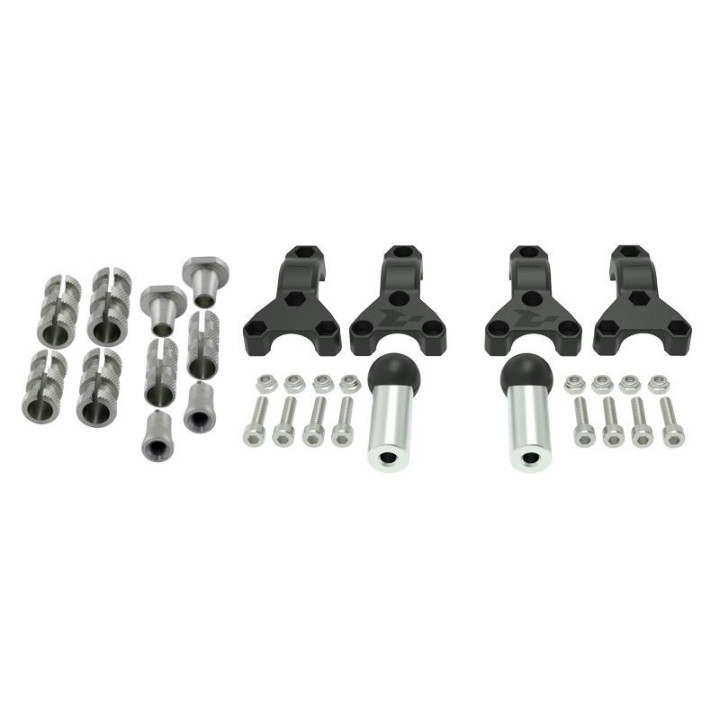 Kit fixation ajustable universel Racetech pour protège-mains Ø22/28,6mm
