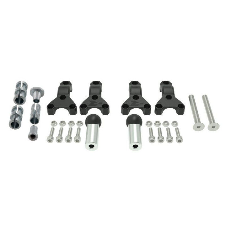 Kit fixation Racetech pour protège-mains HP3 Ø22/28,6mm R-KITMOUNTAFR