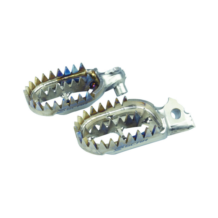 Repose-pieds Scar Gripper - Titane S6516 | Oxmoto