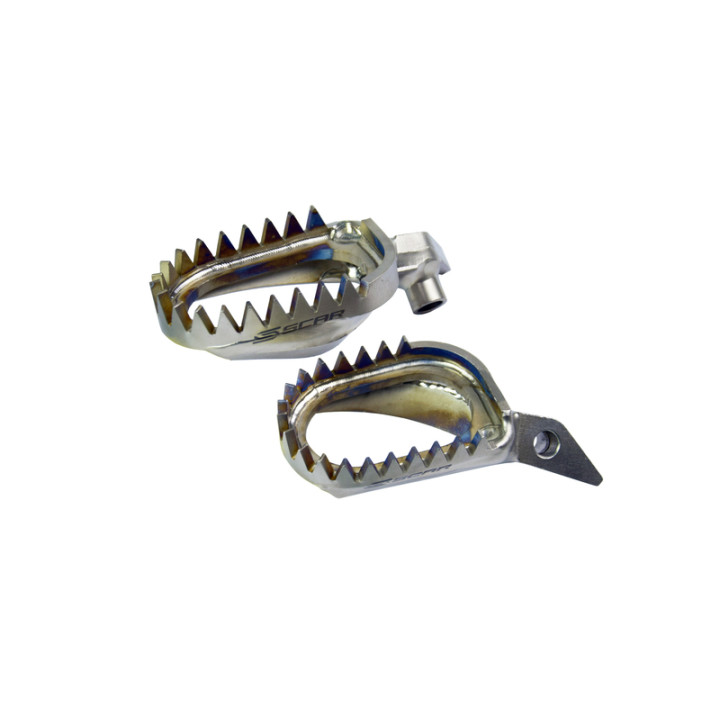 Repose-pieds Scar anti-boue titane S6516AM | Oxmoto