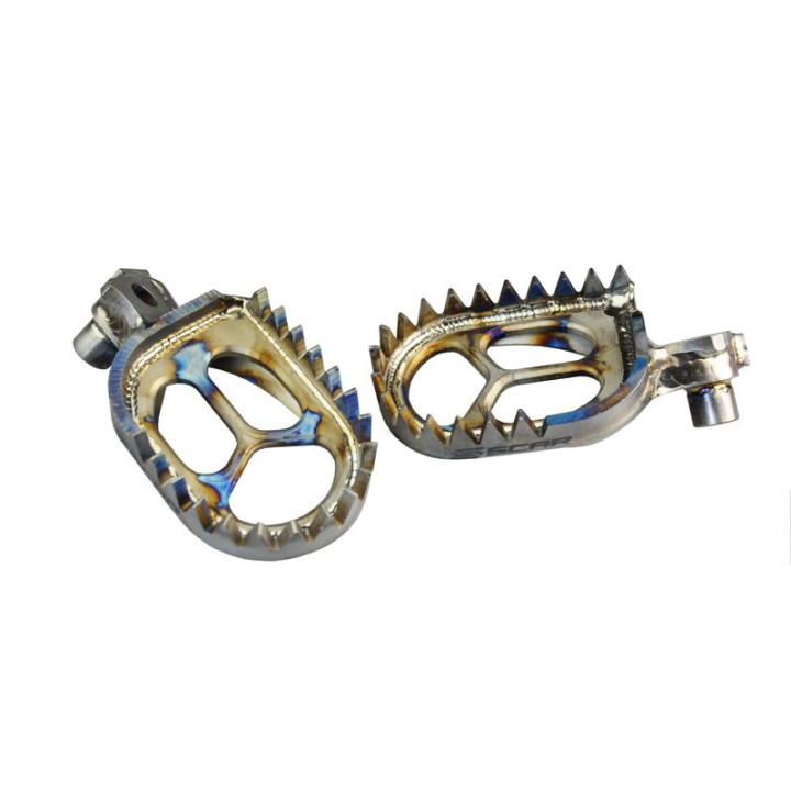 Repose-pieds Scar Gripper - Titane S6516 | Oxmoto