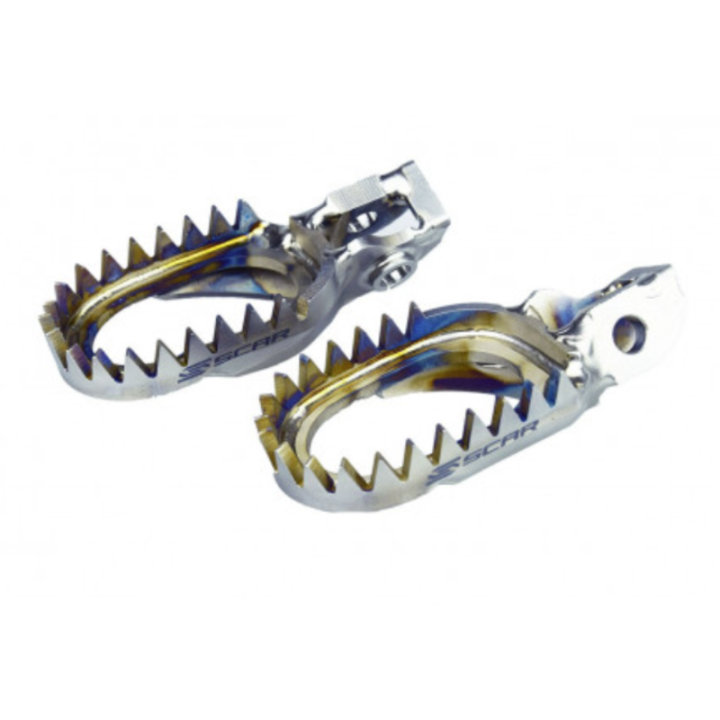 Repose-pieds Scar anti-boue titane S6516AM | Oxmoto