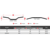 Guidon Scar S² Low S9022OR | Oxmoto