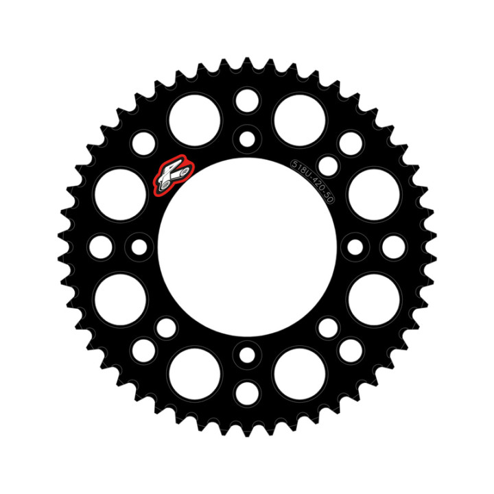 Couronne Renthal alu anti-boue - 420 518U-420-49-GPBK