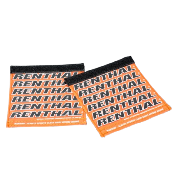 Protège-poignées Renthal Clean Grips - orange/noir | Oxmoto