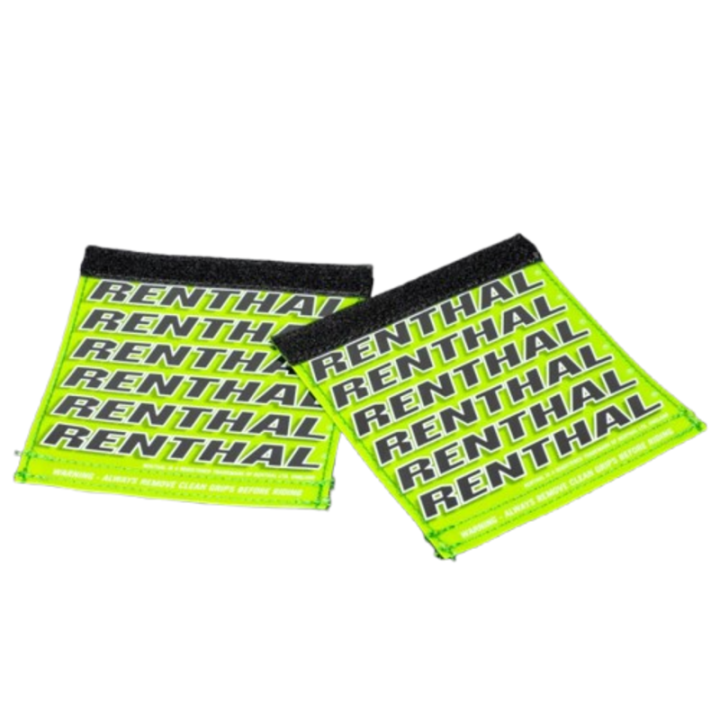 Protège-poignées Renthal Clean Grips - vert/noir | Oxmoto