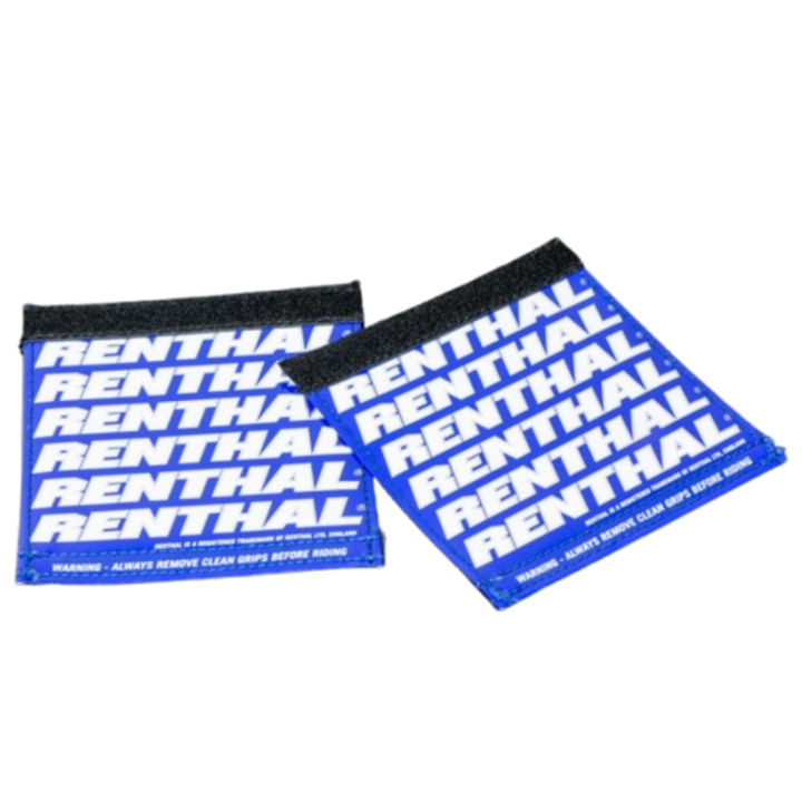 Protège-poignées Renthal Clean Grips - bleu/blanc | Oxmoto